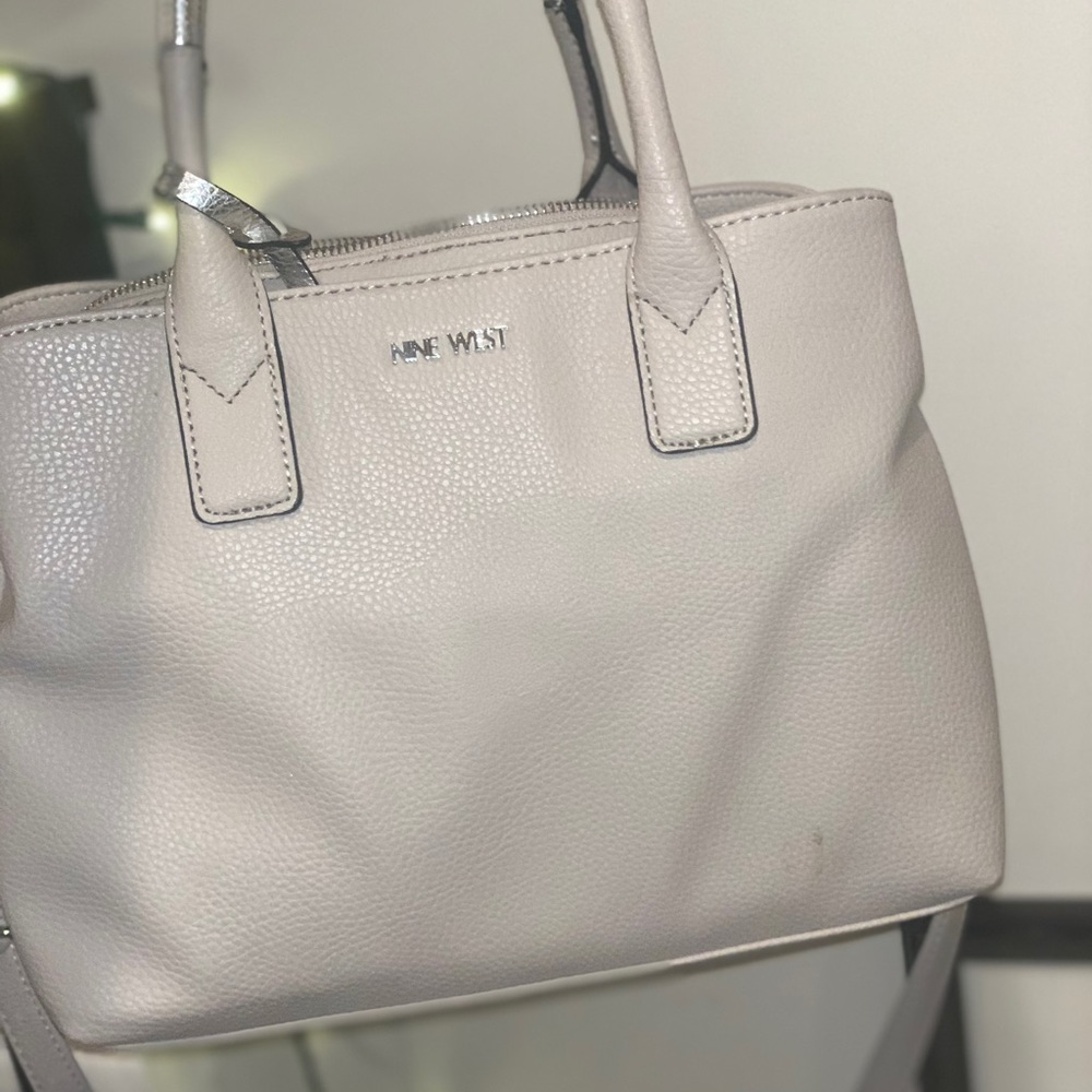 nine west grey purse